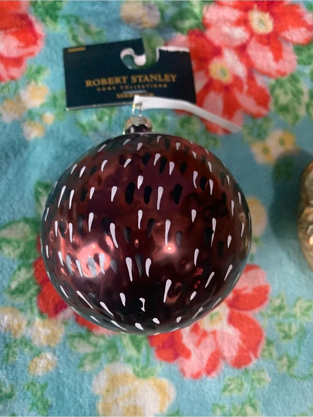 Robert Stanley Sloth Tree Ornaments Blown Glass NWT